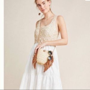 Anthropologie crochet lace dress